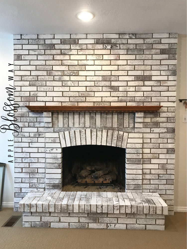 Faux German Smear Fireplace Flip – AppleBlossomWay